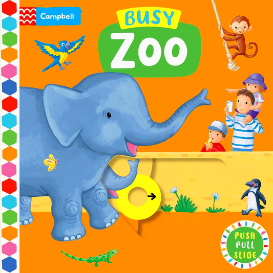 Busy Zoo: A Push, Pull, Slide Book