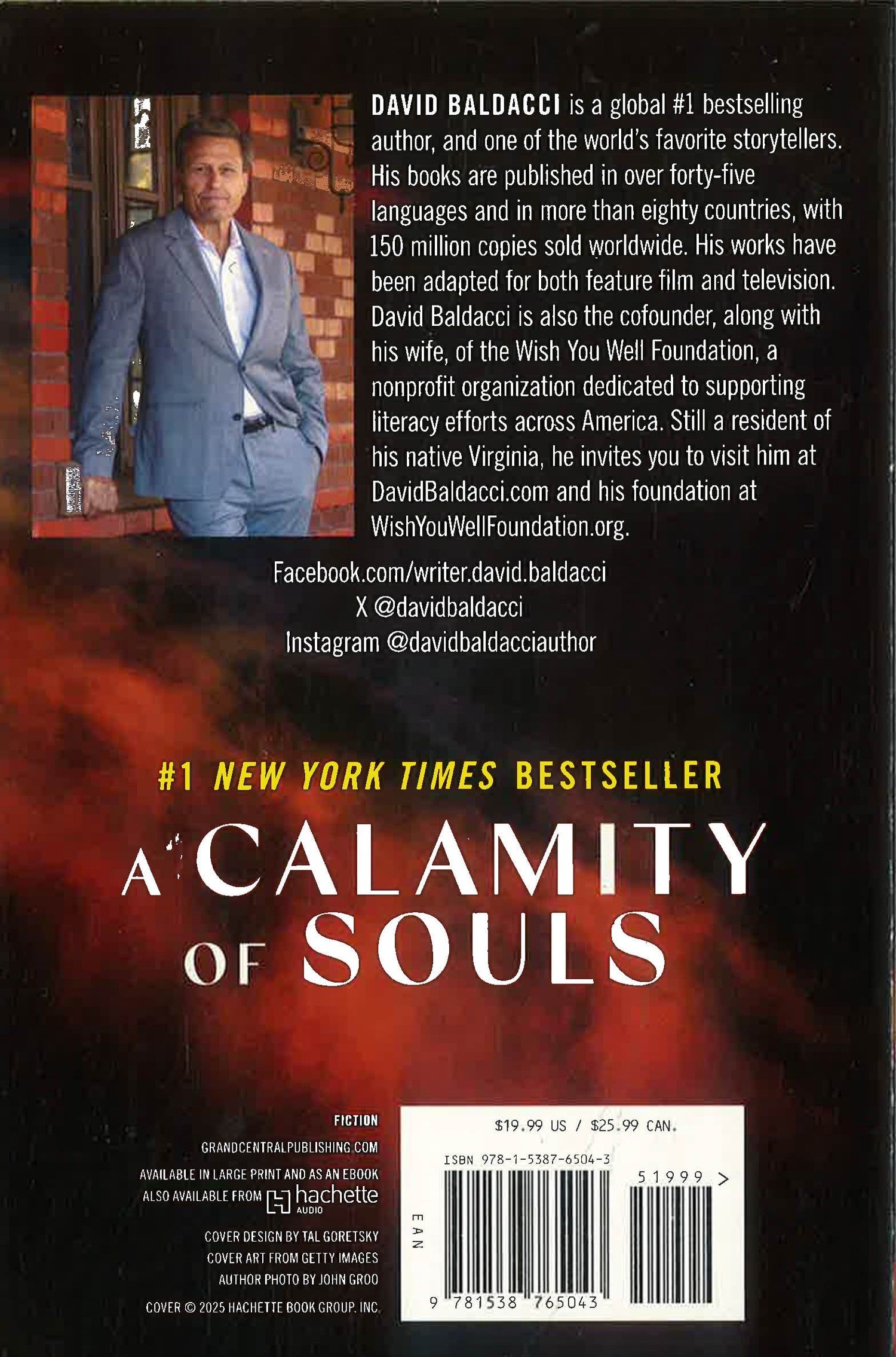 A Calamity Of Souls by David Baldacci – book cover