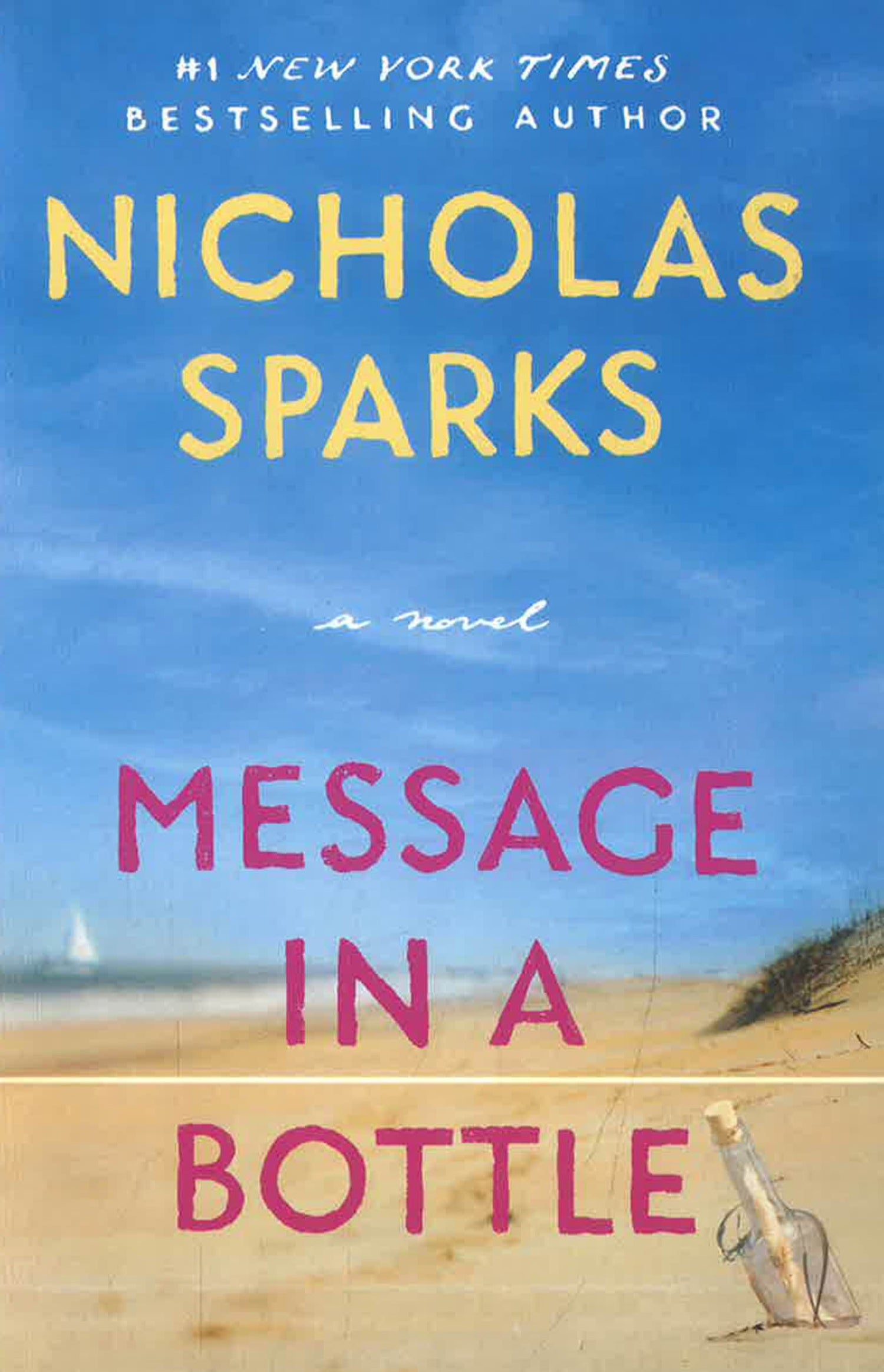Message In A Bottle by Nicholas Sparks – book cover