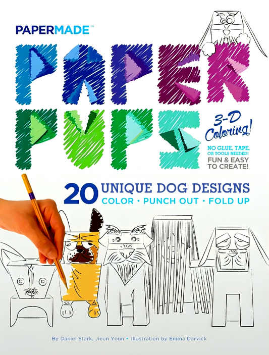 Paper Pups 3-D Coloring!