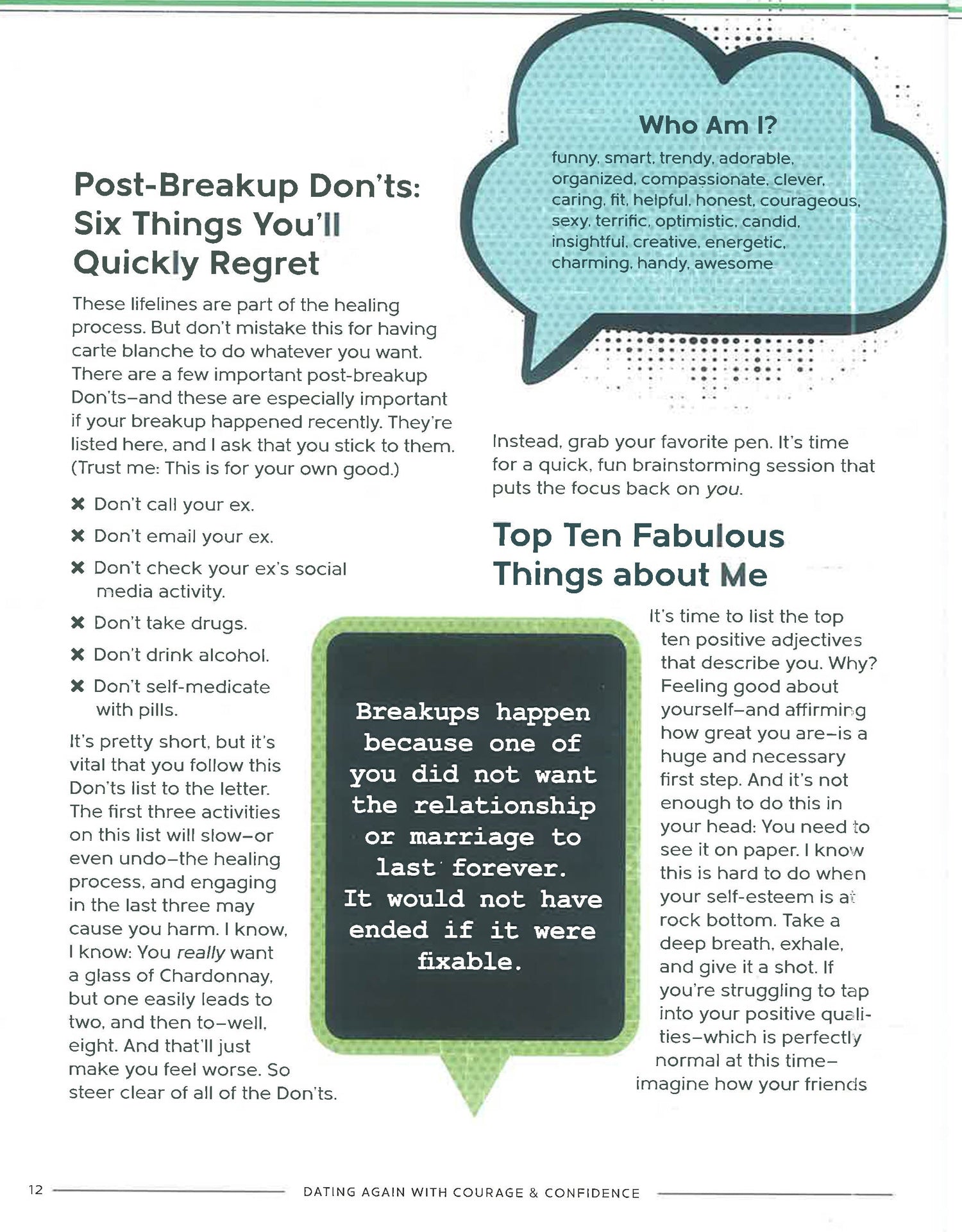 Dating Again With Courage And Confidence : The Five-Step Plan To Revitalize Your Love Life After Heartbreak, Breakup, Or Divorce by Fran Greene – book cover