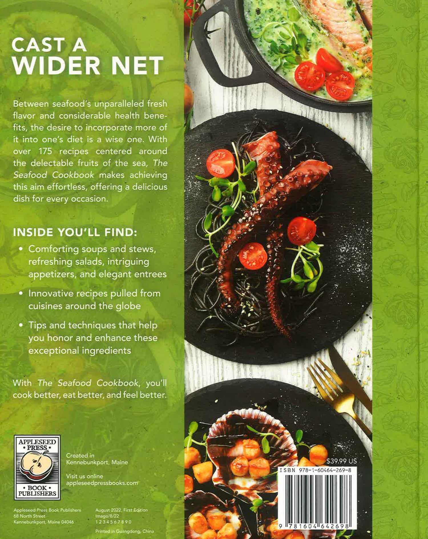 The Seafood Cookbook by Appleseed Press – book cover