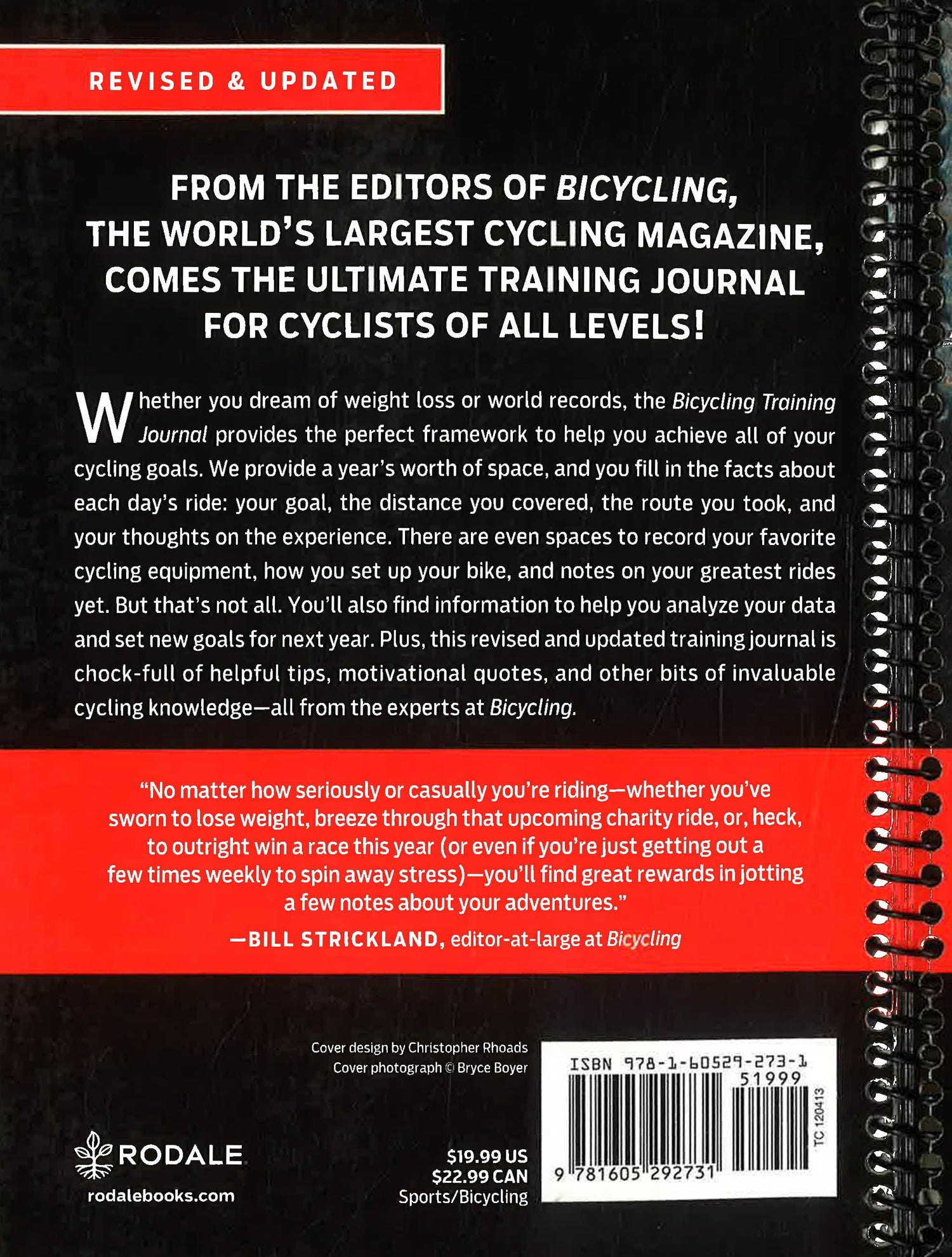 Bike Riding Journal Bicycling Training Journal (Revised & Updated) – BookXcess