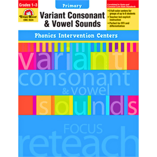 Variant Consonant And Vowel Sounds, Grades 1-3