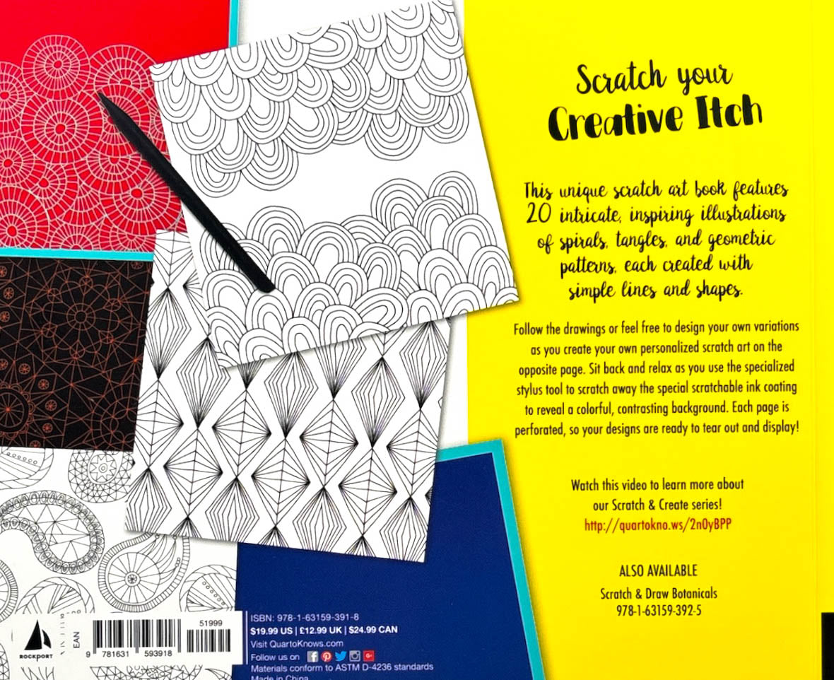 Pattern Scracth Scratch & Create: Scratch And Draw Patterns – BookXcess
