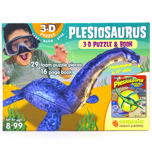 3D Puzzle & Book: Plesiosaurus