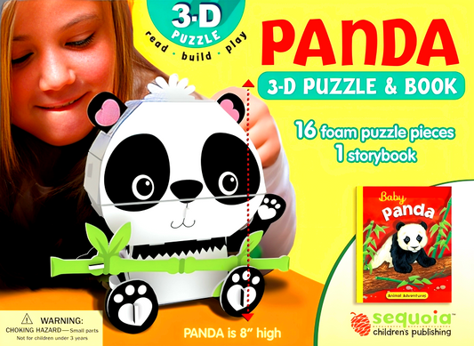 Panda: Wildlife 3D Puzzle and Book