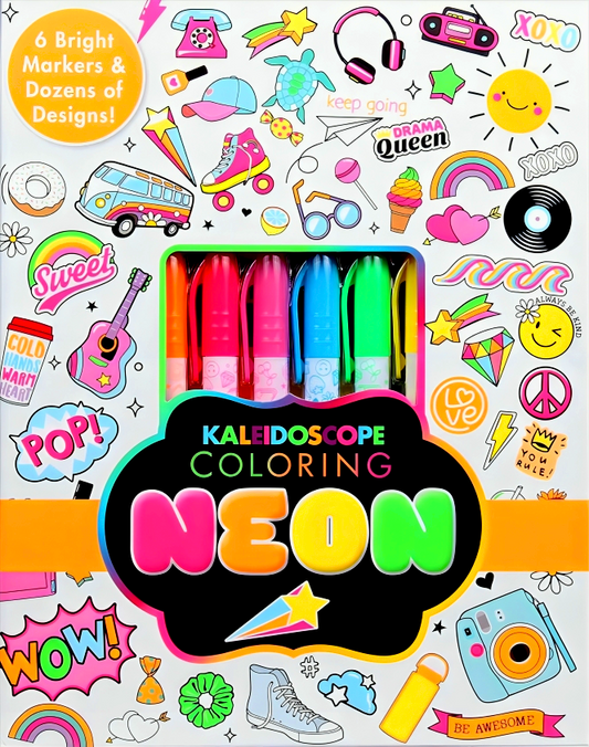Kaleidoscope Coloring: Neon