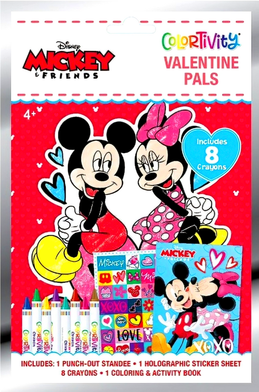 Disney Mickey & Friends Colortivity Fun Valentine Pals