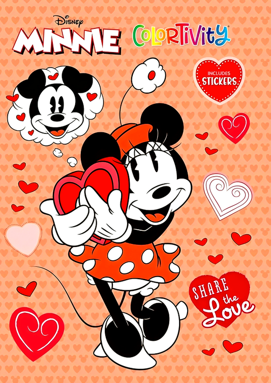 Disney Minnie: Share The Love: Colortivity With Stickers