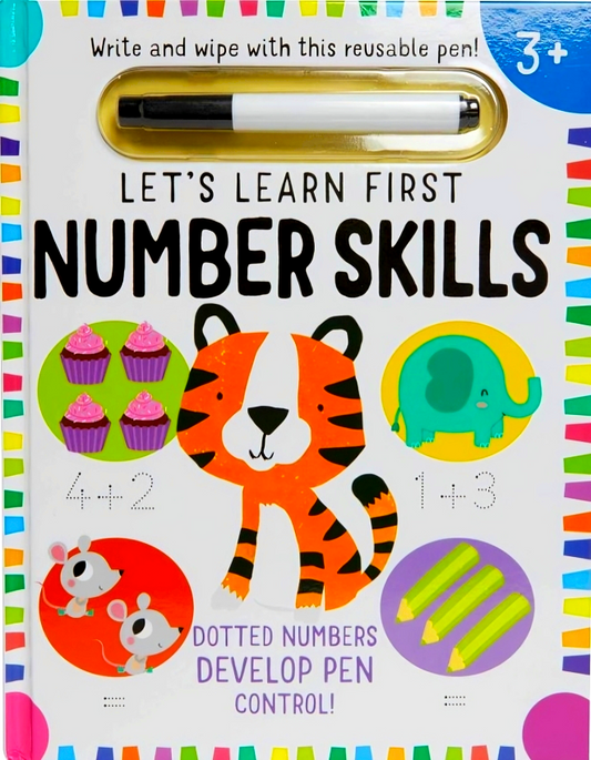 Let's Learn: First Number Skills (Write And Wipe)