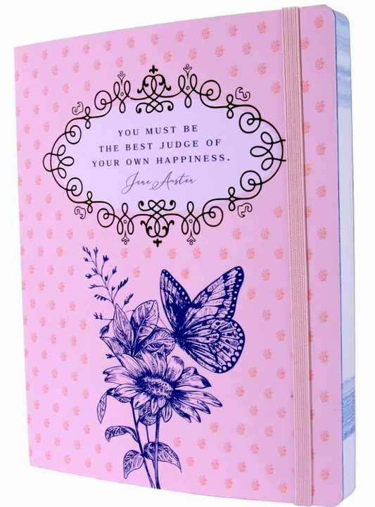 Jane Austen: Best Judge Of Your Own Happiness Softcover Notebook
