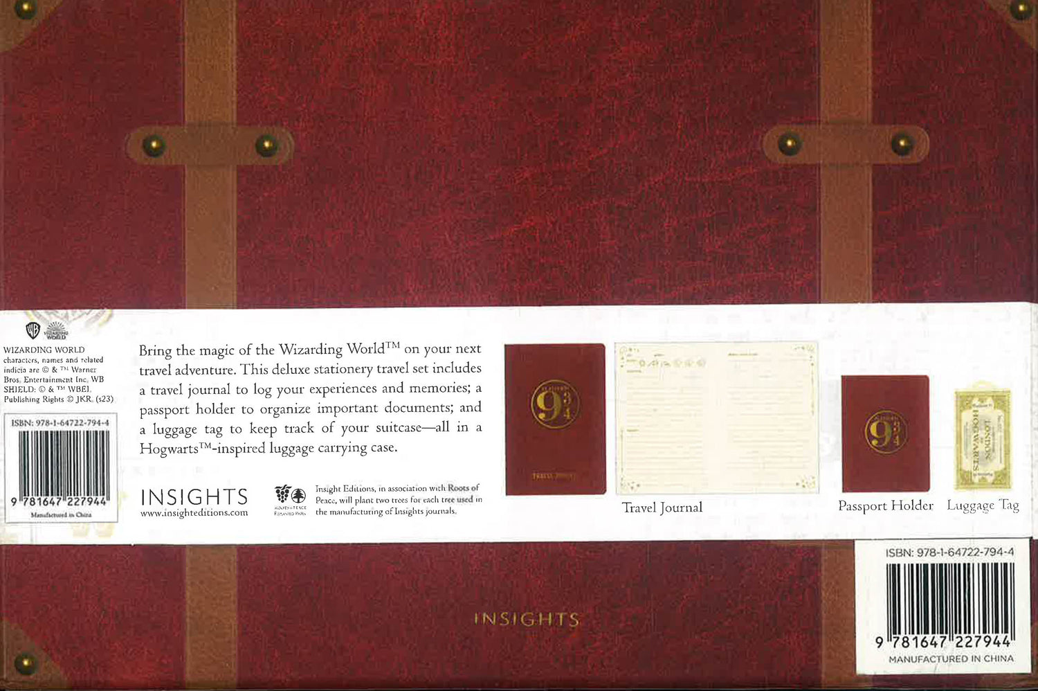 Harry Potter: Platform 9-3/4 Travel Set by Insight Editions – book cover
