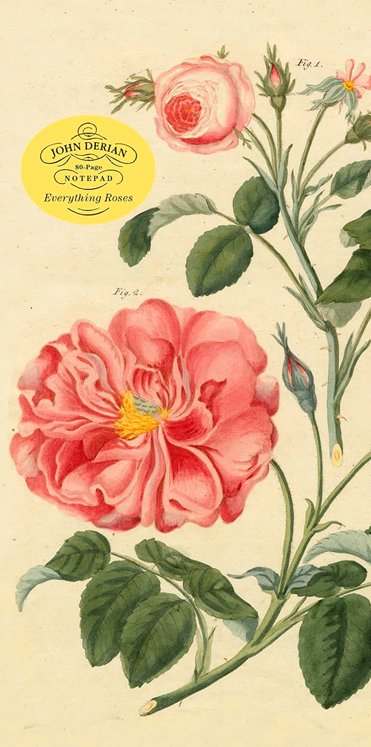 John Derian Paper Goods: Everything Roses Notepad
