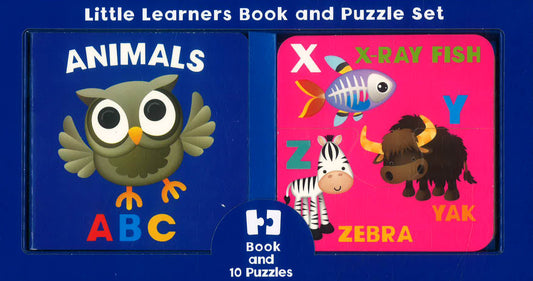 Little Learners Book & Puzzles Animal A B C
