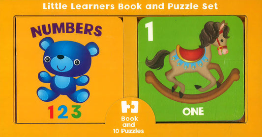 Little Learners Book & Puzzles Numbers 1 2 3