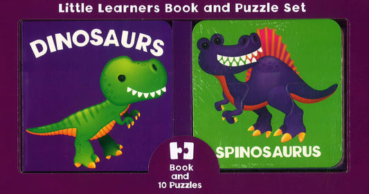 Little Learners Book & Puzzles Dinosaurs