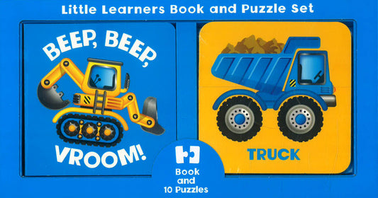 Little Learners Book & Puzzles Beep, Beep, Vroom