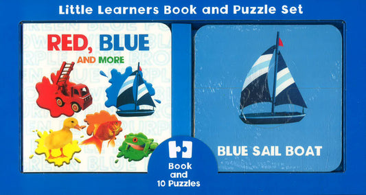 Little Learners Book & Puzzles Red, Blue And More