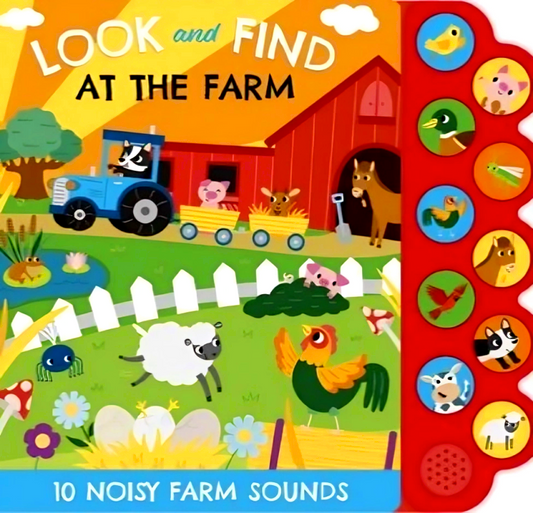 Look And Find At The Farm  (10 Interactive Sound Buttons)