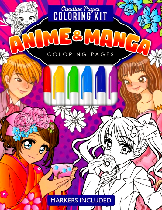 Creative Pages Coloring Book Anime & Manga