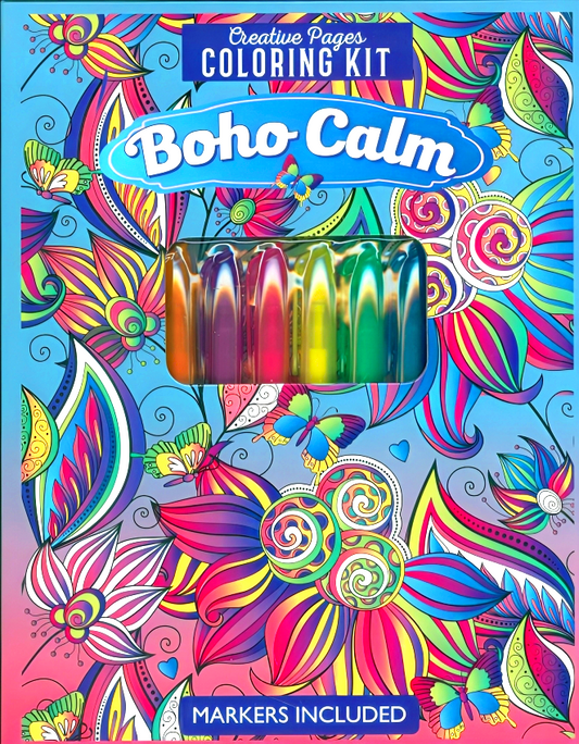 Creative Pages Coloring Kit Boho Calm