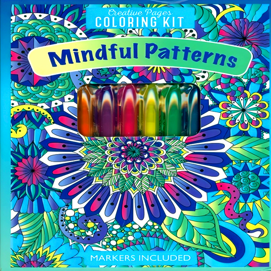 Creative Pages Coloring Kit Mindful Patterns