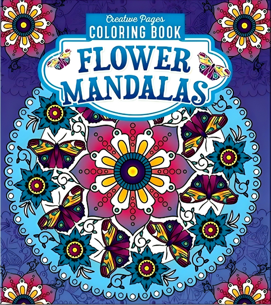Creative Pages Flower Mandals Coloring Book