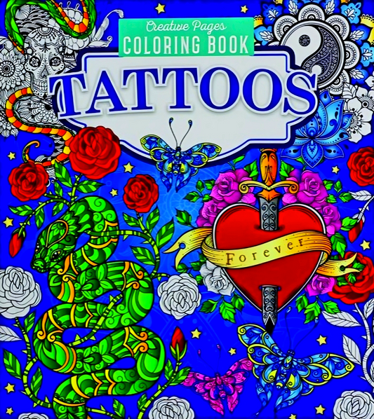 Creative Pages Tattoos Coloring Book