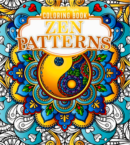Creative Pages Zen Patterns Coloring Book