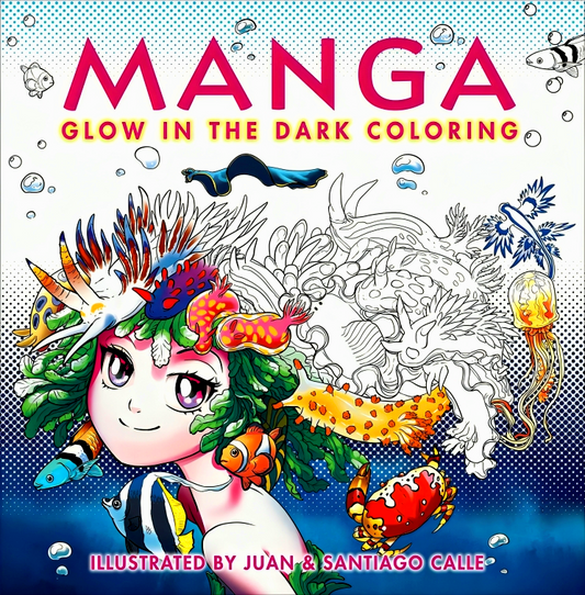 Manga Glow In The Dark Coloring Book