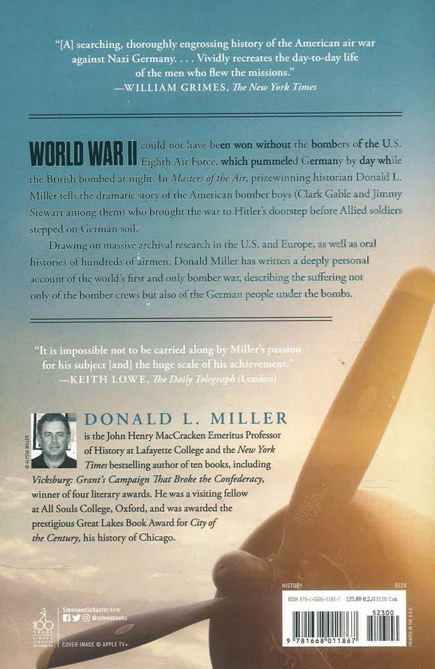 Masters Of The Air: America's Bomber Boys Who Fought The Air War Against Nazi Germany by Donald L. Miller – book cover