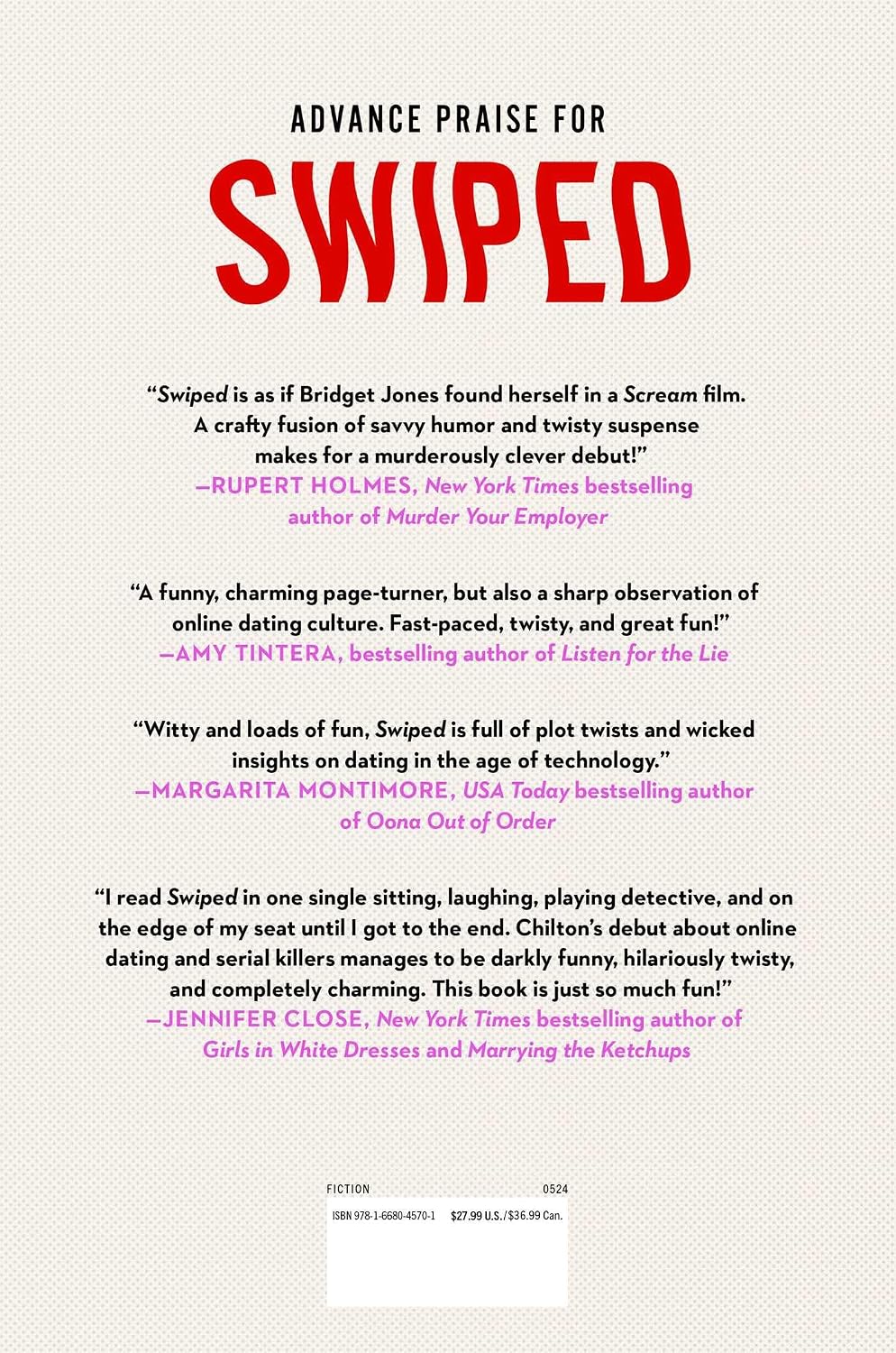 Swiped: A Novel by L. M. Chilton – book cover