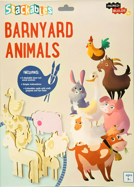 Incredibuilds Jr.: Stackables: Barnyard Animals