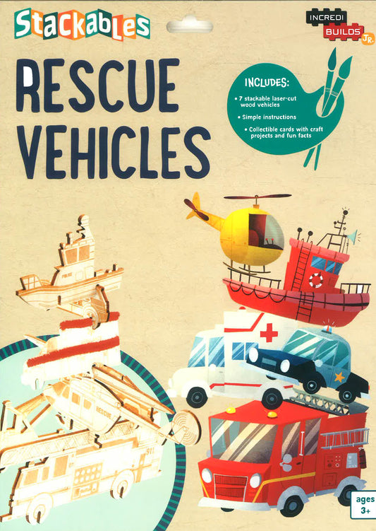 Incredibuilds Jr.: Stackables: Rescue Vehicles