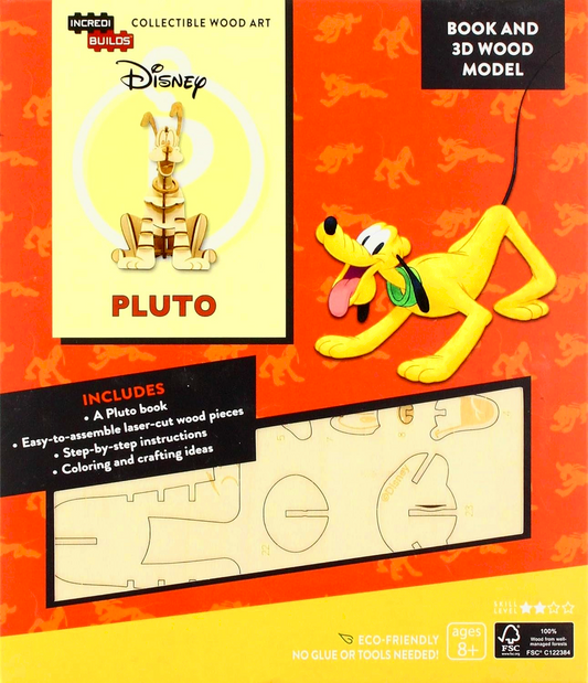 Incredibuilds: Disney: Pluto Book And 3D Wood Model