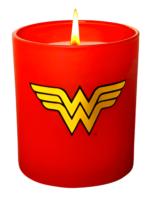 Wonder Woman Large Glass Candle