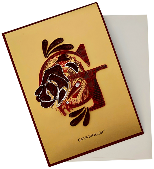 Harry Potter: Gryffindor Quilled Card