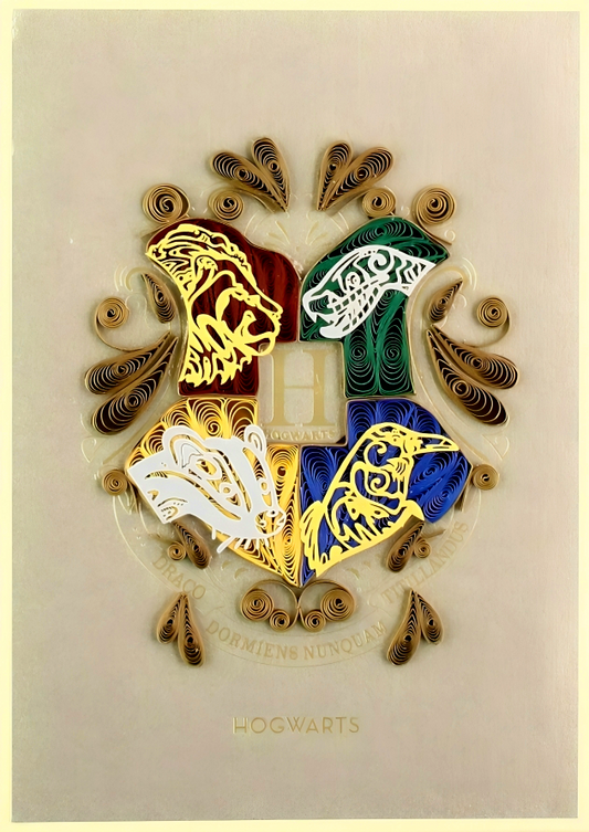 Harry Potter: Hogwarts Quilled Card