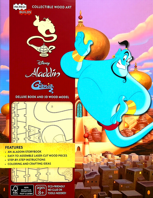 Incredibuilds: Aladdin Deluxe Book & Model Set