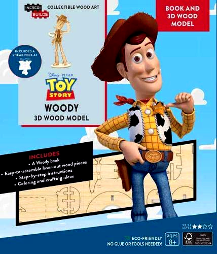 Incredibuilds Toy Story: Woody Book And 3D Wood Model