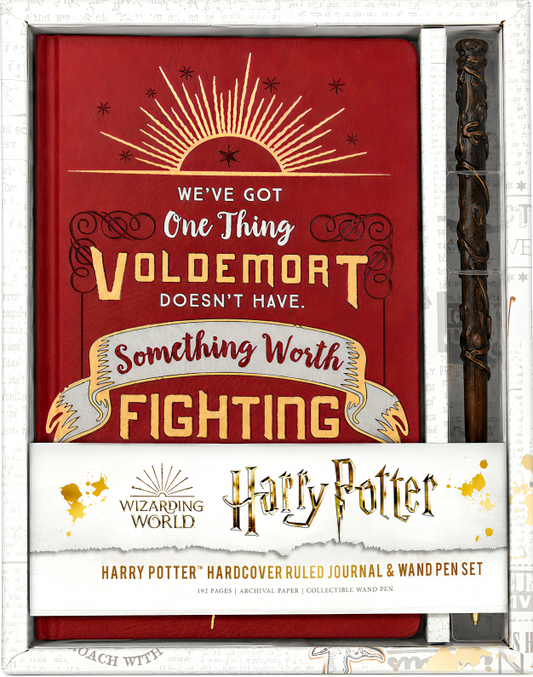 Harry Potter: Harry Potter Hardcover Ruled Journal And Wand Pen Set