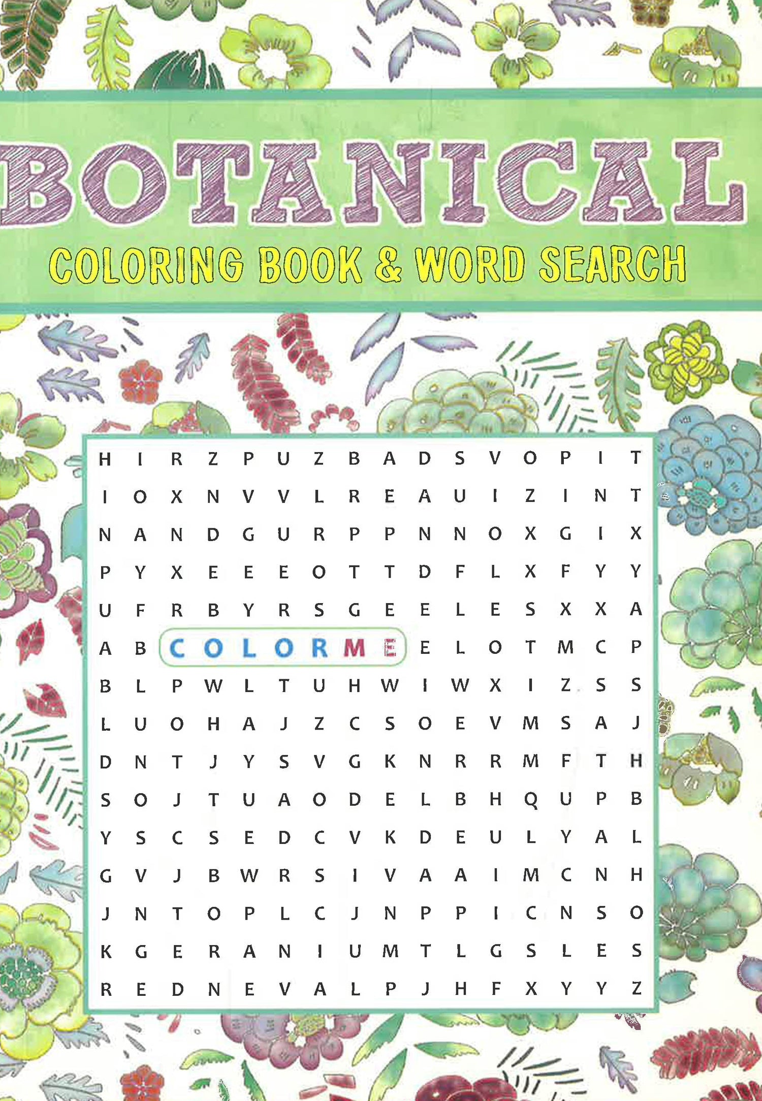 Botanical Word Box Botanical Coloring Book & Word Search β BookXcess