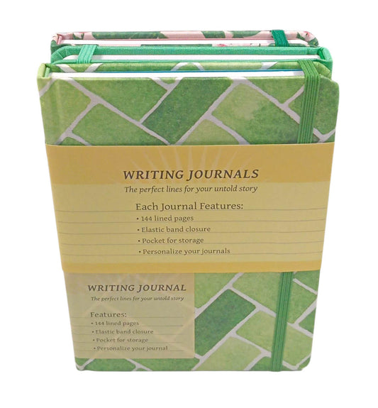 Linen Journal 3 Pack - Green Brick