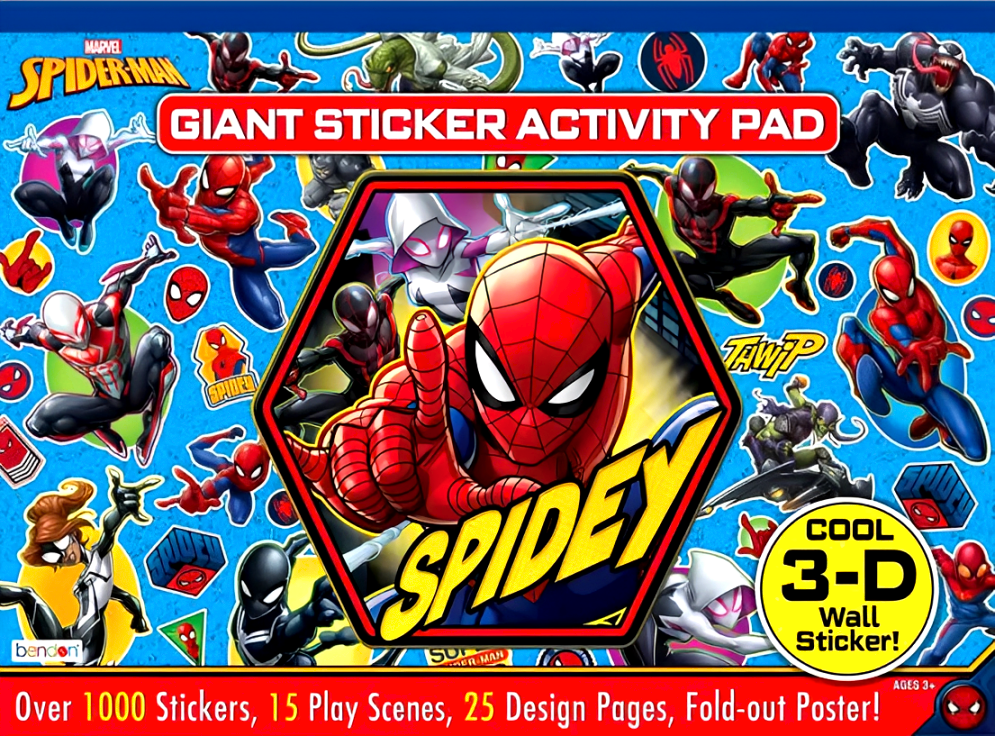 Marvel Spider-Man Giant Sticker Activity Pad by Bendon – book cover