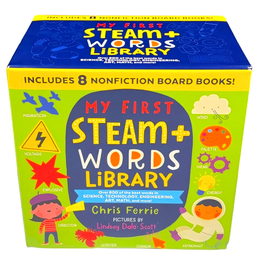 My First Steam+Words Library (Set Of 8 Books)