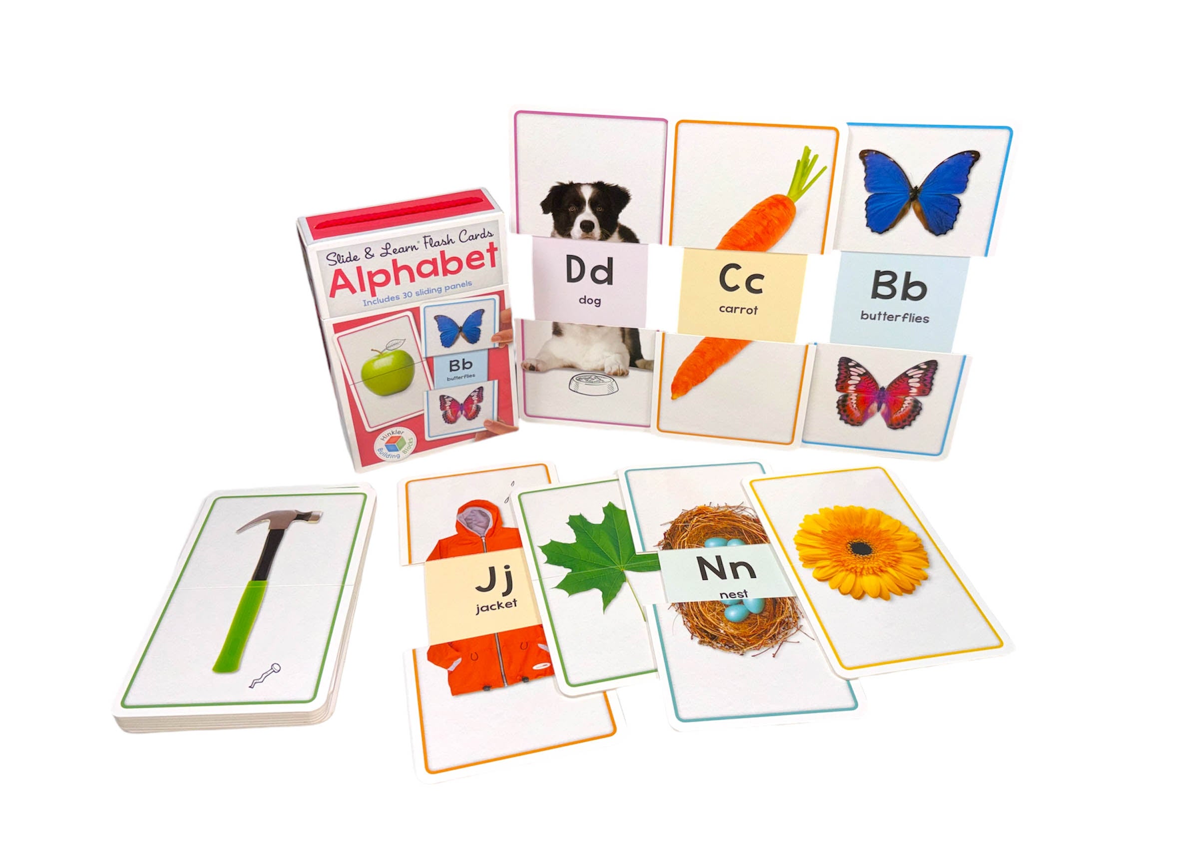 Building Blocks Flashcard Building Blocks Slide & Learn Flashcards Alphabet – BookXcess