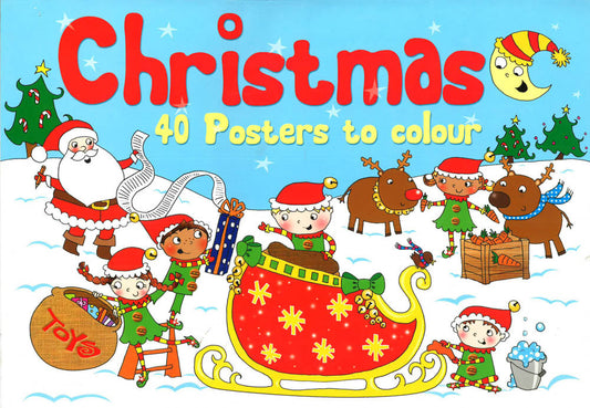 Buy-Ins: Christmas A3 Posters To Colour Light Blue