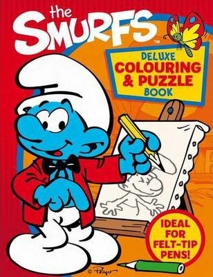 Smurfs Deluxe Colouring And Puzzle Book