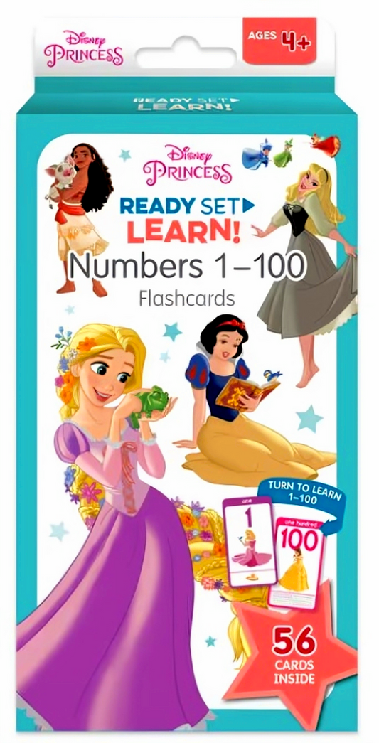 Disney Princess: Ready Set Learn! Numbers 1-100 Flashcards (Ages 4+) (Ub)